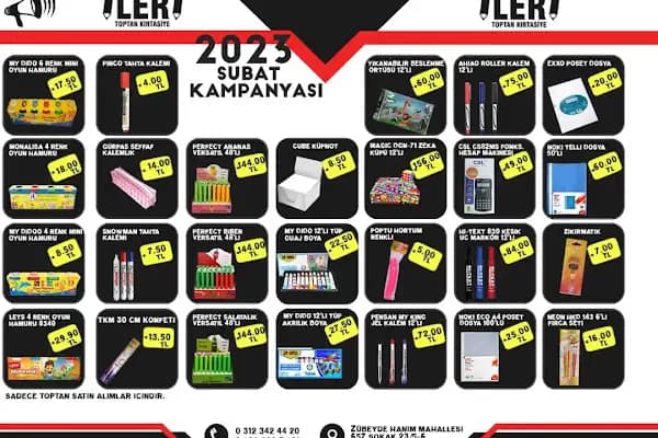 İLERİ TOPTAN KIRTASİYE - Kırtasiye Mağazası - Ankara Çankaya