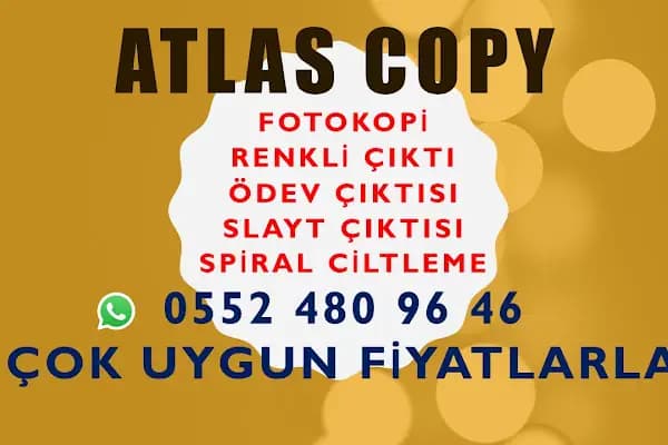 Atlas Copy Fotokopi - Fotokopi ve Ozalit - Adana Çukurova