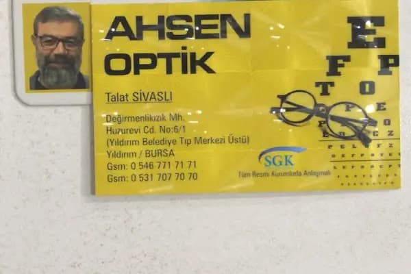 Ahsen Optik - Optik - Bursa Yıldırım