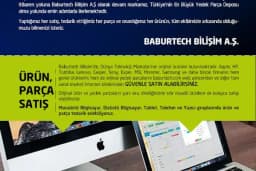 Baburtech Bilişim A.Ş. Bilgisayar Notebook Servis Onarım Laptop Yedek Parça