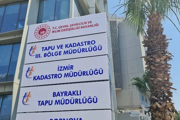 Bayraklı, Bornova Tapu ve Kadastro Müdürlüğü - Devlet Dairesi - İzmir Bayraklı