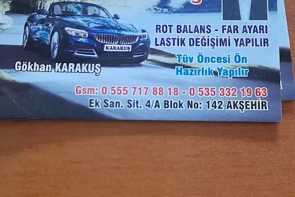 Karakuş Rot Balans servisi - Oto Tamir Atölyesi - Konya Altınekin