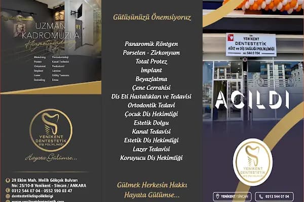 Yenikent Dentestetik Diş Polikliniği - Diş Kliniği - Ankara Sincan