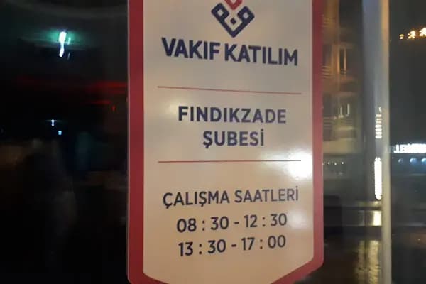 Vakıf Katılım Fındıkzade Şubesi - Banka - İstanbul Fatih
