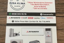 Klima Arıza Bakım Özsa Klima Alanya
