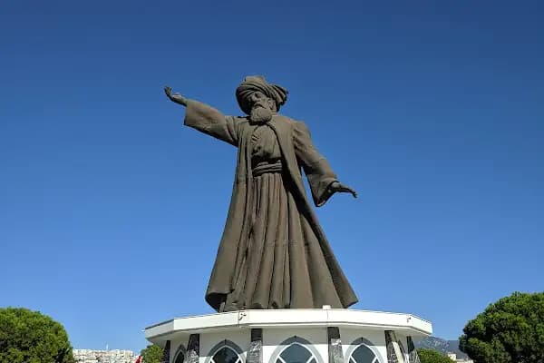 Mevlana Celâleddin-i Rumi Heykeli - Anıt - İzmir Bergama