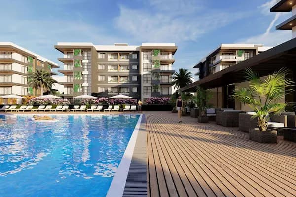 Rengi Antalya Greenpark Sitesi - Güvenlikli Site - Antalya Aksu