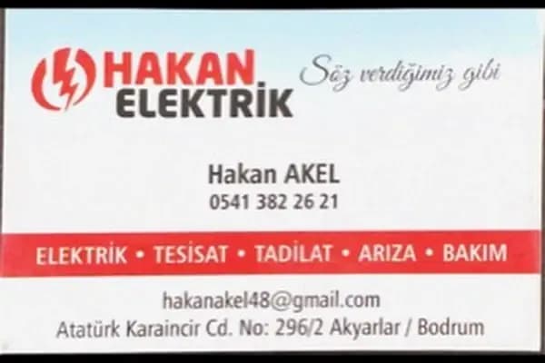 HAKAN ELEKTRİK AKYARLAR - Elektrikçi - Muğla Bodrum