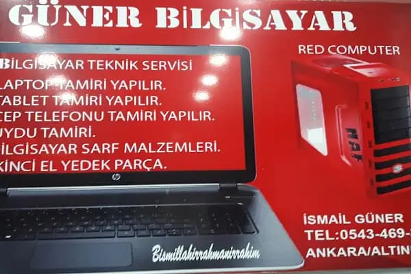 Güner Bilgisayar Cep Telefonu Laptop Tablet Tamir Ve Teknik Servis oyun ekipmanları teknik servisi kurulumu yapilir - Establishment - Ankara Çankaya