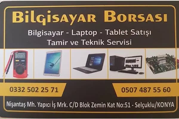BİLGİSAYAR BORSASI - Bilgisayar Tamir Servisi - Konya Selçuklu