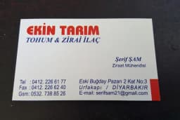 EKİN TARIM TOHUM VE ZİRAİ İLAÇ