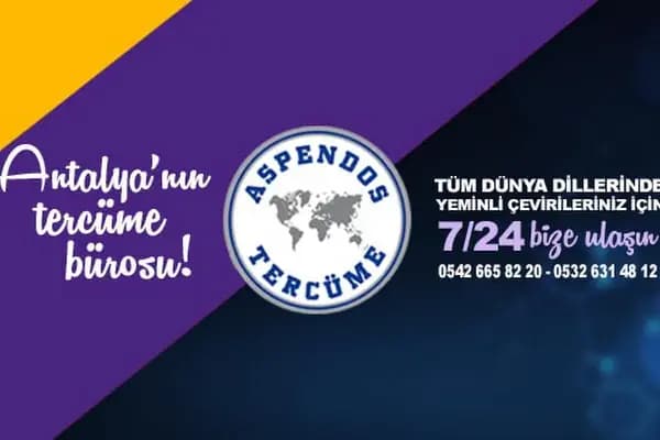 Aspendos Tercüme ve Danışmanlık Hizmetleri A.Ş. - Kurumsal Ofis - Antalya Kepez