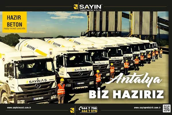 Sayın Hazır Beton Tesisi Antalya Döşemealtı Tesisi - Hazır Beton Karışımı Tedarikçisi - Antalya Döşemealtı