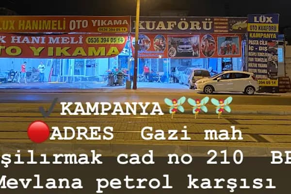 Lüx Oto Kuaförü Hanımeli - Araba Yıkama - Antalya Döşemealtı