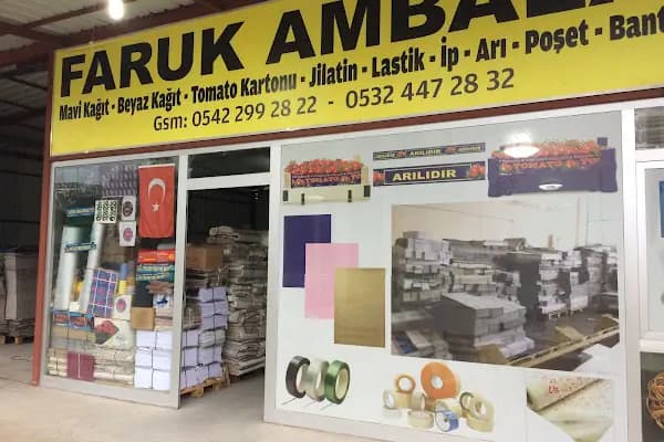 FARUK AMBALAJ - Paket Malzemeleri Mağazası - Antalya Finike