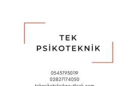 TEK PSİKOTEKNİK