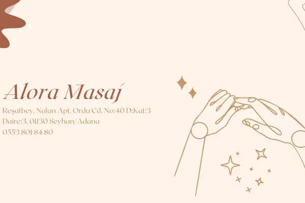 Alora Masaj Salonu - Masaj Uzmanı - Adana Seyhan