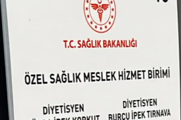 Diyetisyen Büşra İpek Korkut İnegöl Özel Sağlık Meslek Hizmet Birimi - Zayıflatma Hizmeti - Bursa Osmangazi