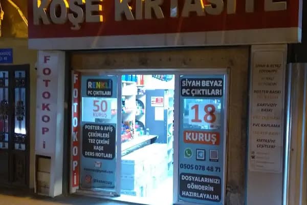 Köşe Kırtasiye Fotokopi Çekim Merkezi - Kırtasiye Mağazası - İstanbul Ataşehir