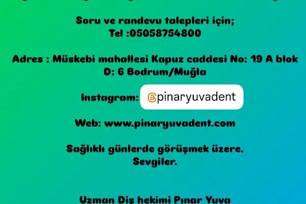 Uzman Diş Hekimi Dr. Pınar Yuva - Resim 19