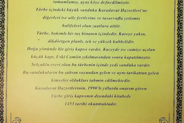 Karadavut Türbesi - Resim 15