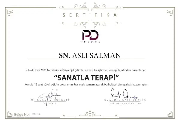 Psikolojik Danışman Aslı Salman Aile Danışmanı- Çift danışmanlığı, Çocuk Ergen Yetişkin danışmanı, Dil terapisi-Oyun Terapisi - Resim 9