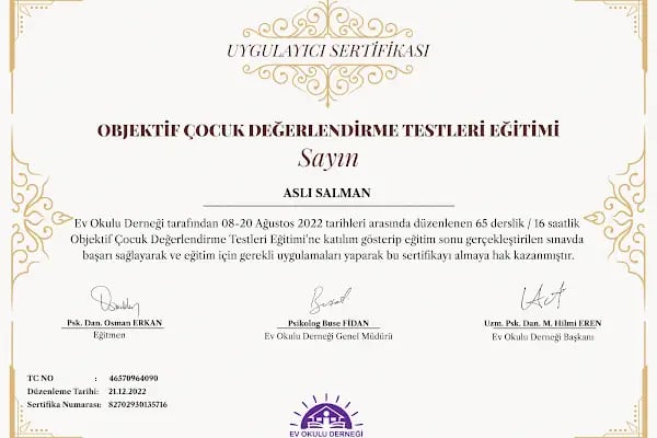 Psikolojik Danışman Aslı Salman Aile Danışmanı- Çift danışmanlığı, Çocuk Ergen Yetişkin danışmanı, Dil terapisi-Oyun Terapisi - Resim 10