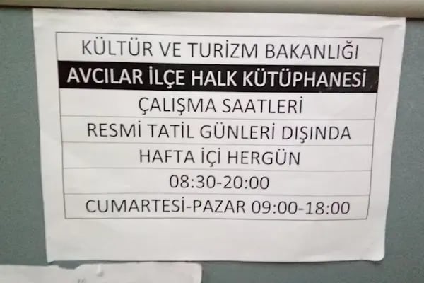 Avcılar İlçe Halk Kütüphanesi - Resim 10