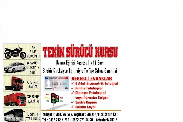TEKİN SÜRÜCÜ KURSU MARDİN - Resim 18