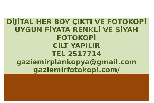 Gaziemir Plan Kopya Merkezi - Resim 2