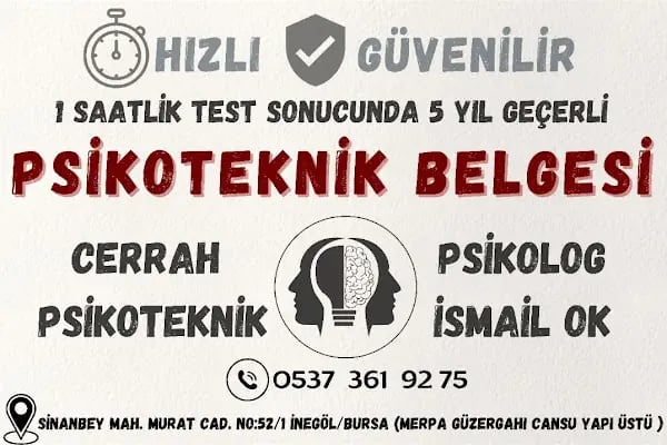 İNEGÖL-CERRAH PSİKOTEKNİK DEĞERLENDİRME MERKEZİ - Resim 6