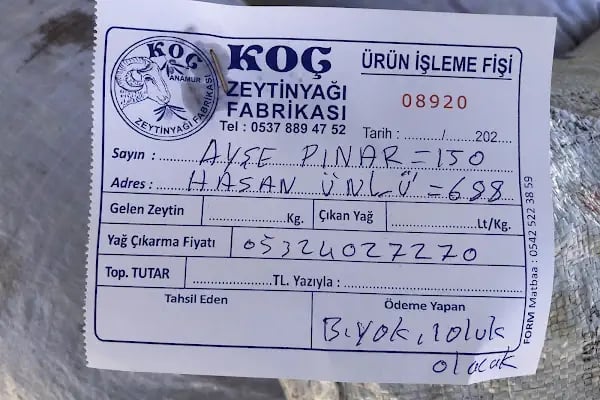 Zeytinyağı fabrikası Anamur Koç Çarıklar - Resim 8