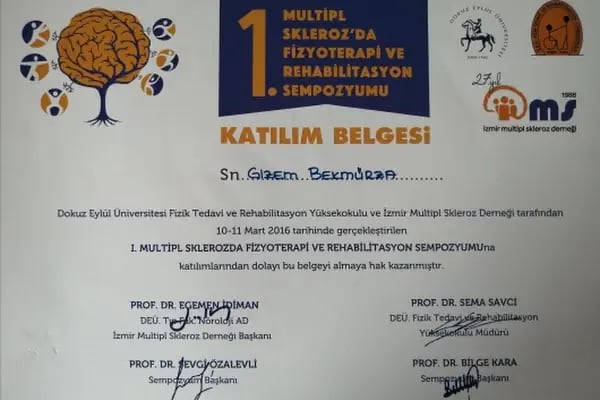 Fzt. Gizem Bekmürza, Fizyoterapi Ve Rehabilitasyon - Resim 17