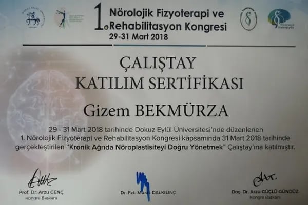 Fzt. Gizem Bekmürza, Fizyoterapi Ve Rehabilitasyon - Resim 12