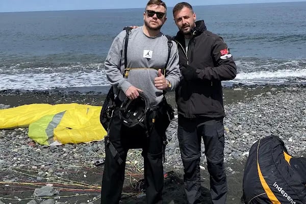 Trabzon paraşüt (Paragliding Trabzon | طرابزون طيران شراعي") paraşüt sera gölü) - Resim 4