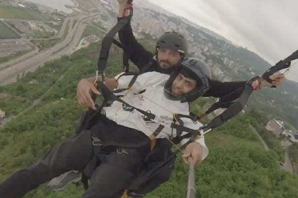 Trabzon paraşüt (Paragliding Trabzon | طرابزون طيران شراعي") paraşüt sera gölü) - Resim 6