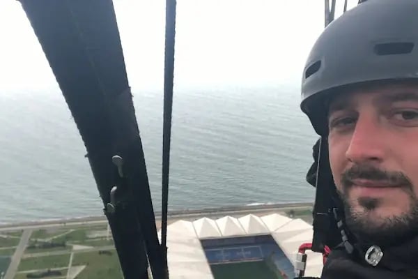 Trabzon paraşüt (Paragliding Trabzon | طرابزون طيران شراعي") paraşüt sera gölü) - Resim 9