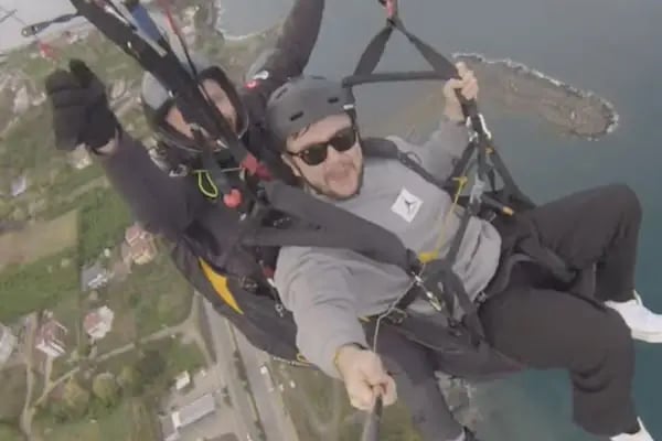 Trabzon paraşüt (Paragliding Trabzon | طرابزون طيران شراعي") paraşüt sera gölü) - Resim 11