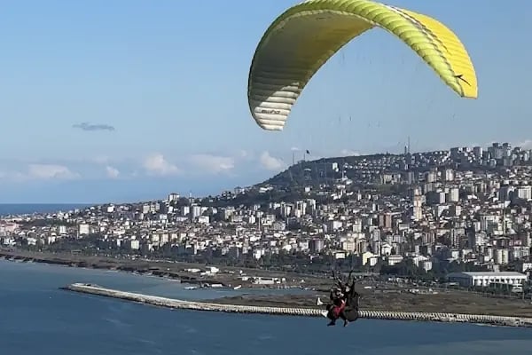 Trabzon paraşüt (Paragliding Trabzon | طرابزون طيران شراعي") paraşüt sera gölü) - Resim 3