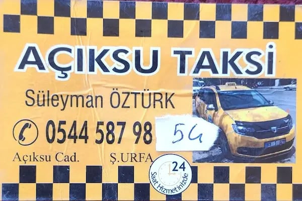 Şanlıurfa açıksu bağlarbaşı taksi - Resim 8