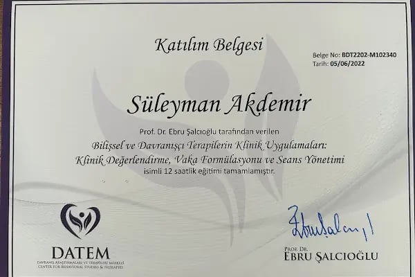 Klinik Psikolog Süleyman Akdemir - Resim 15
