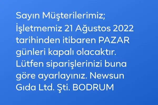 NEWSUN BODRUM Damacana ve Ambalajlı Su Satış Merkezi. - Resim 10