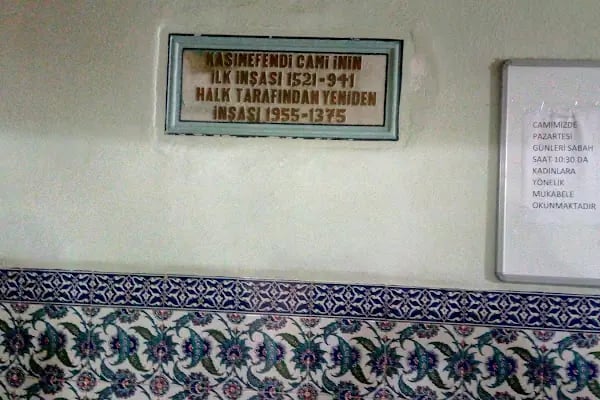 Kasım Efendi Cami - Resim 4