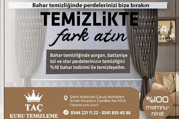 Taç Kuru Temizleme - Resim 5