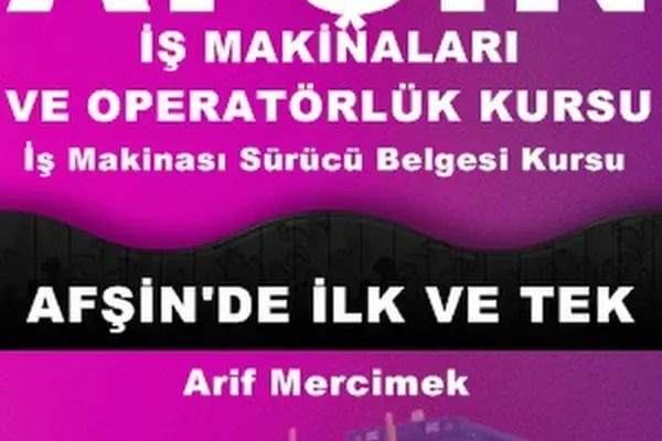 Afşin İş Makineleri Operatörlük Kursu - Resim 4