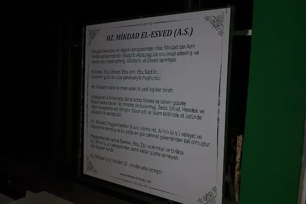 Hz Mikdad El Esved Türbesi - Resim 17
