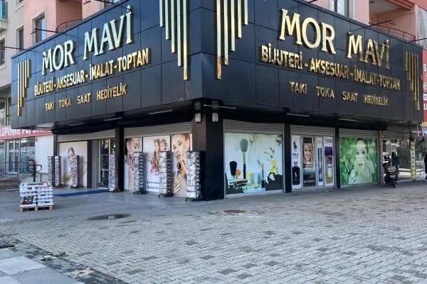 Mor Mavi Aksesuar Bijuteri - Resim 2