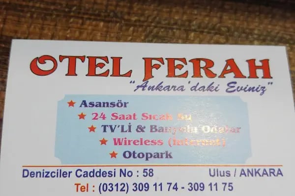 Ferah Otel | Ankara - Resim 10