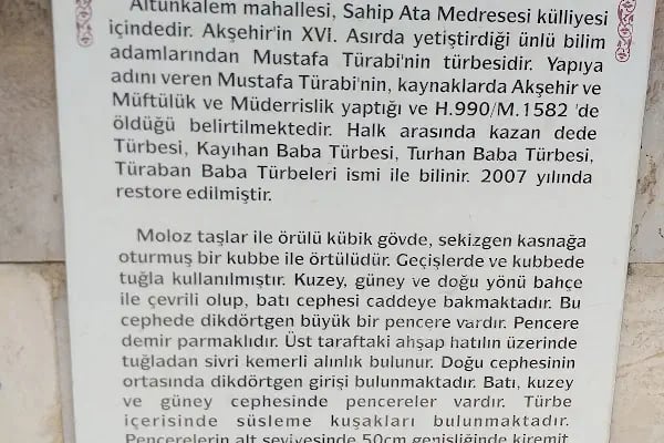 Mustafa Turabi Türbesi (Kazan Dede) - Resim 16