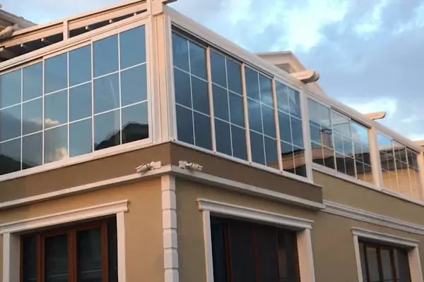 ALYUM Isıcamlı Cam Balkon, Silinebilir Giyotin Cam, Sürme Bayilik - Resim 14